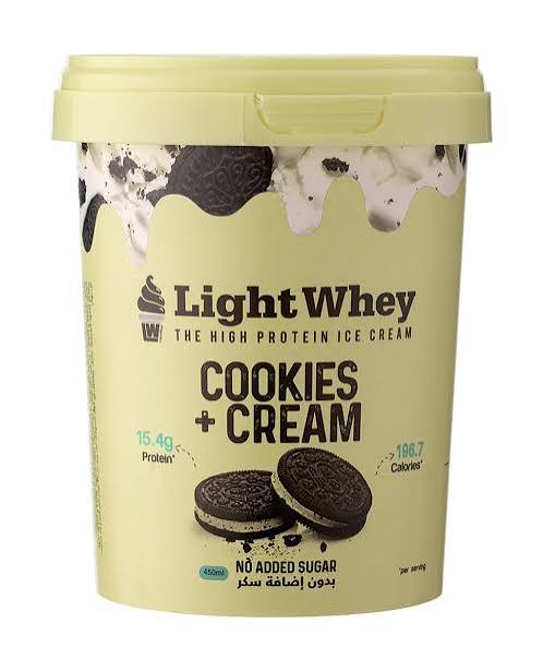 LIGHTWHEY COOKIES & CREAM TUB 450ml