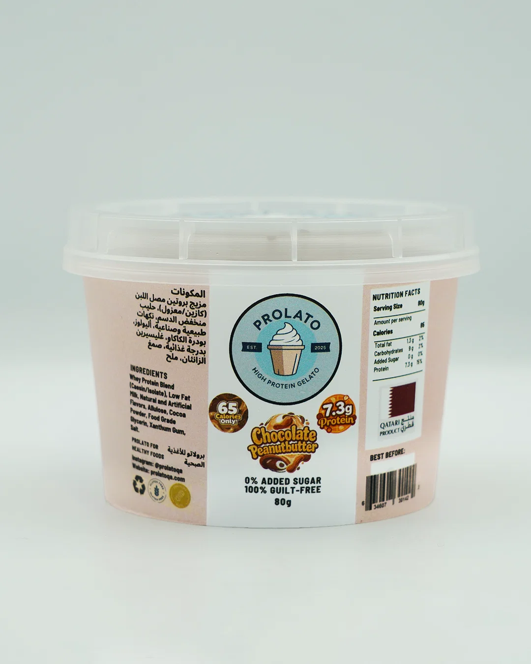 Prolato Gelato Ice Cream Chocolate Peanut Butter 80 g